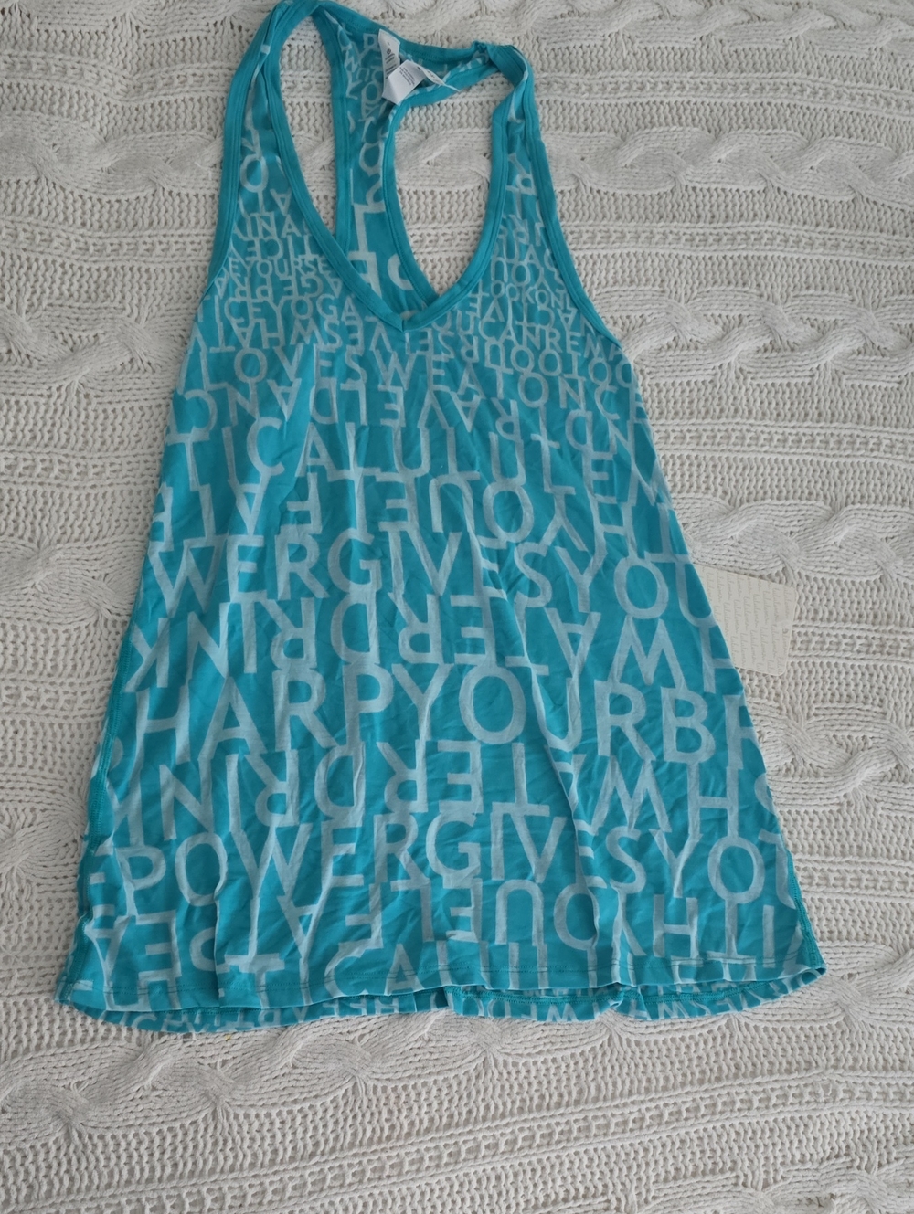 NWT lululemon athletica MANIFESTO Racerback Burnt Soft Micro Model